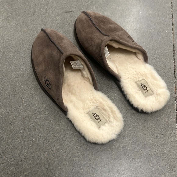 UGG slides slippers men’s 12 brown - Picture 3 of 6